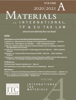 Materials on International, TP and EU Tax Law – VOLUME A (April 2020)